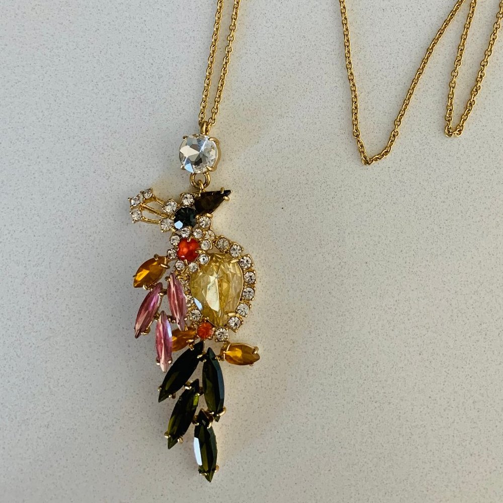 Ann Taylor Birds of Paradise Pendant Necklace